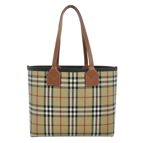 burberry 8066163|Burberry Brown / Black Heritage London Checked Tote 8066163 .